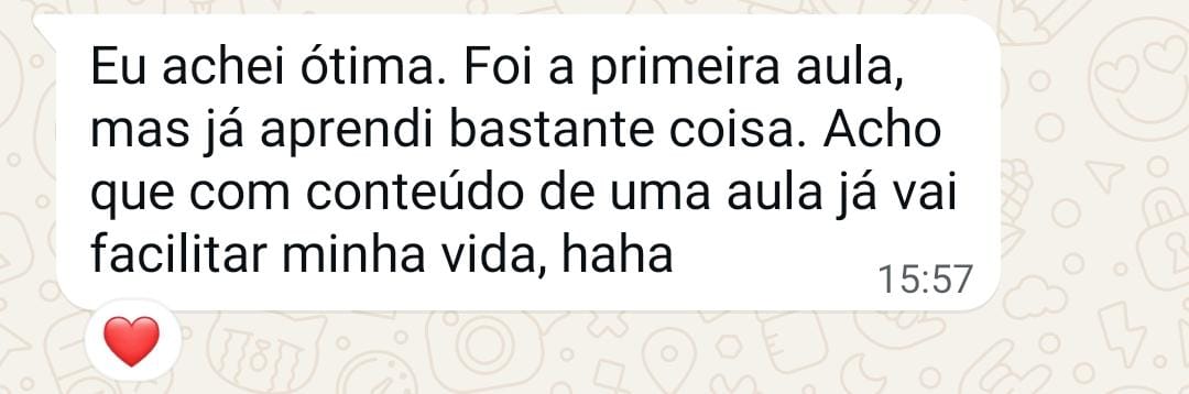Depoimento de aluno 2
