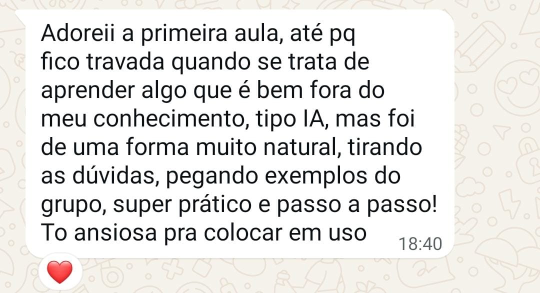 Depoimento de aluno 7